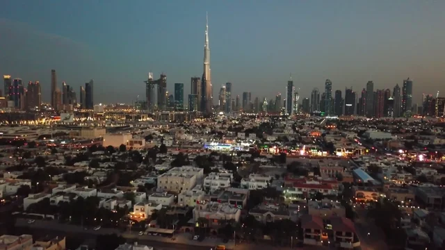 DUBAI AT NIGHT By DRONE   4K